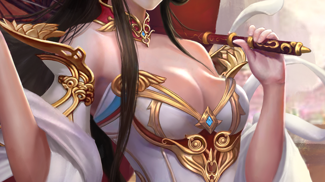 古风人物设定海报