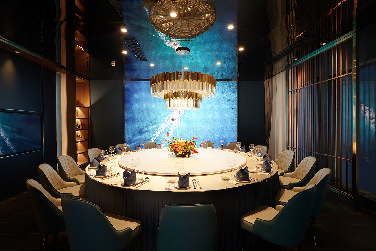 《海游荟》海洋主题餐厅——空间摄影（图ZMjU5NTYzODg4） - 环境/建筑摄影 - 站酷设计师摄影师佧滨KOBIN原创素材 - 站酷ZCOOL