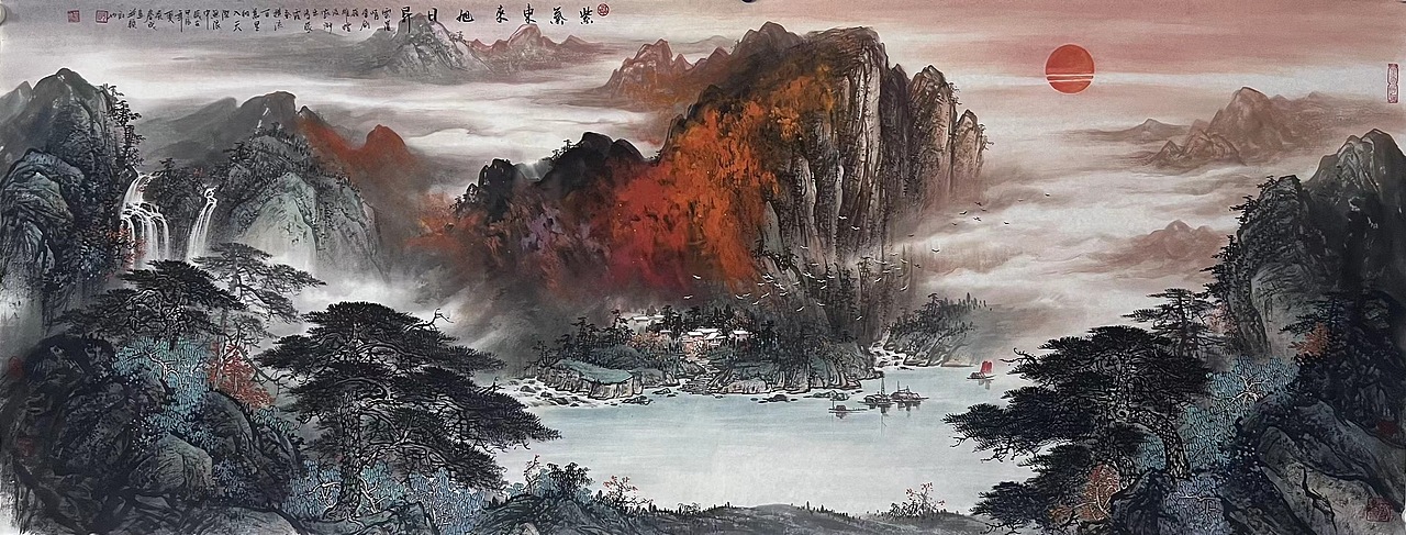 资春城山水画作品多少钱一平尺137187481溜溜