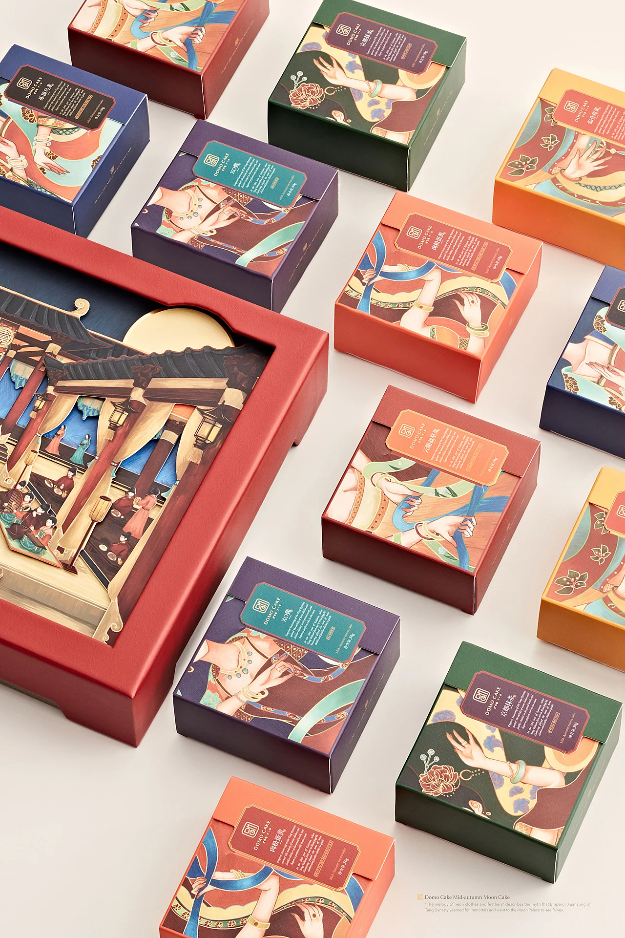 【DOMOCAKE盛唐赏月礼】月饼包装