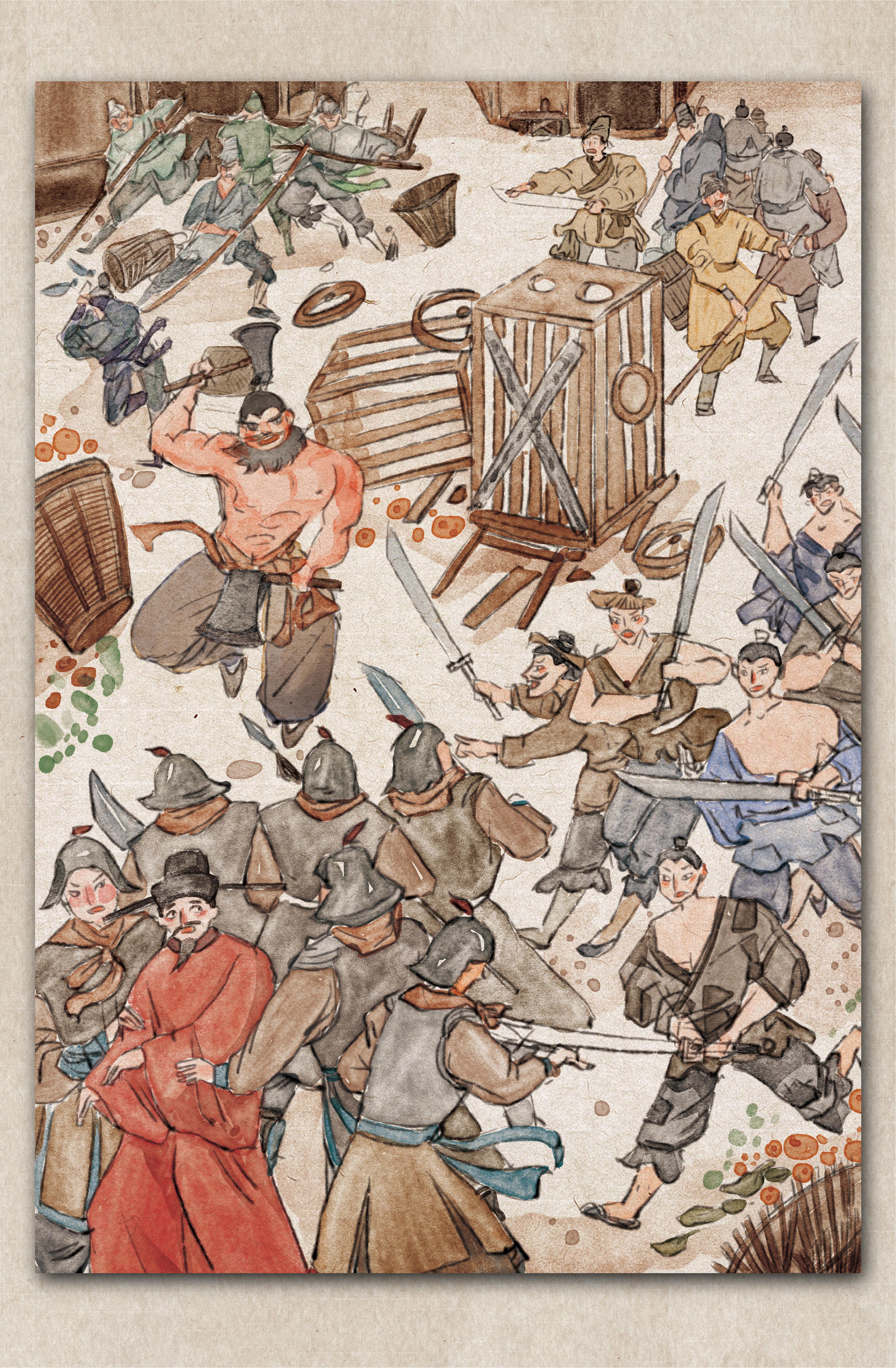 可以发了去年为水浒传画的插图杭州/插画师/3年前/1246浏览画画的响宝