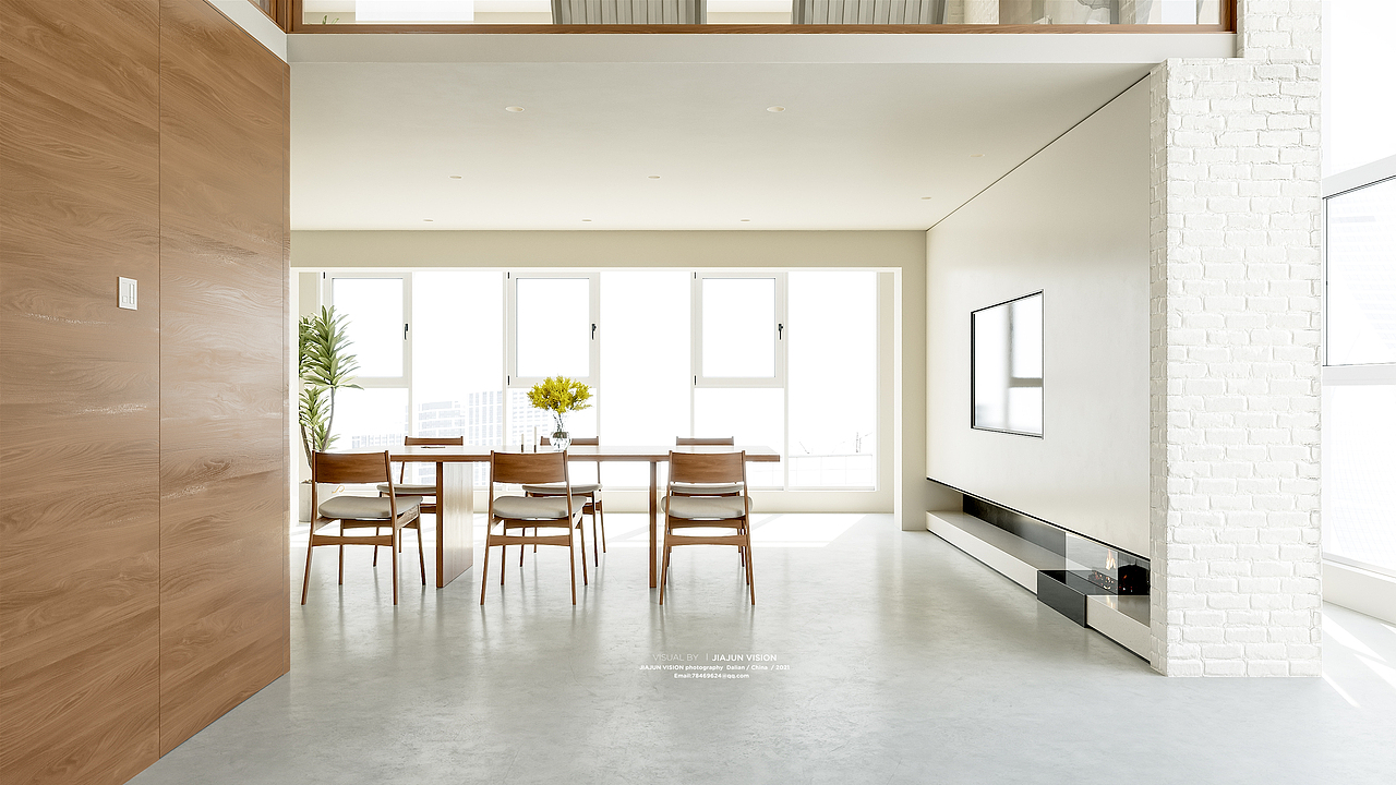 极简样板间效果图表现