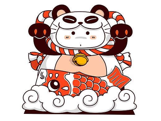 淘小枫 招财熊猫系列 四大天王