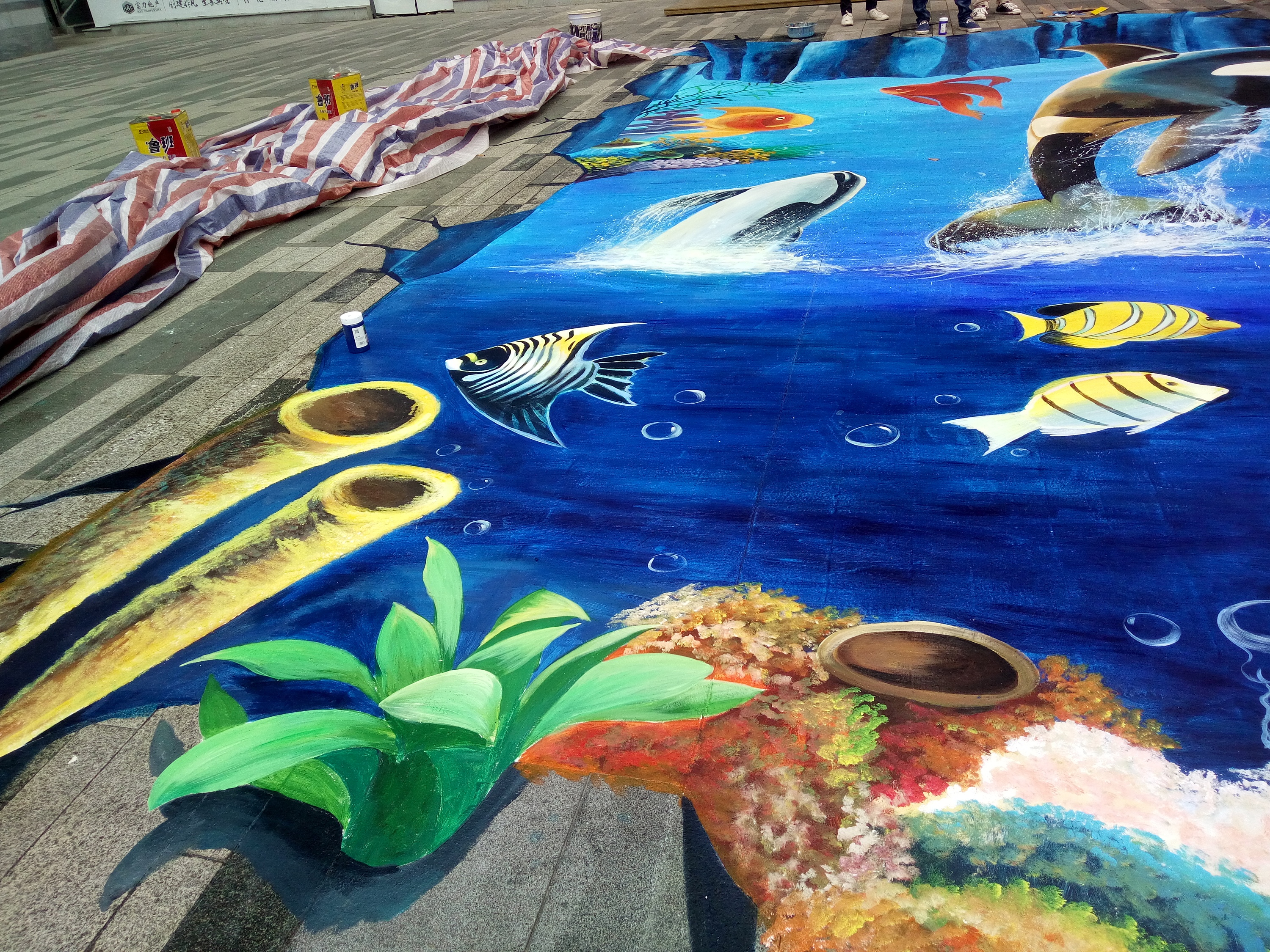 3d墙绘,3d立体画,3d墙画,成都墙绘,成都壁画|插画|新锐潮流插画|新