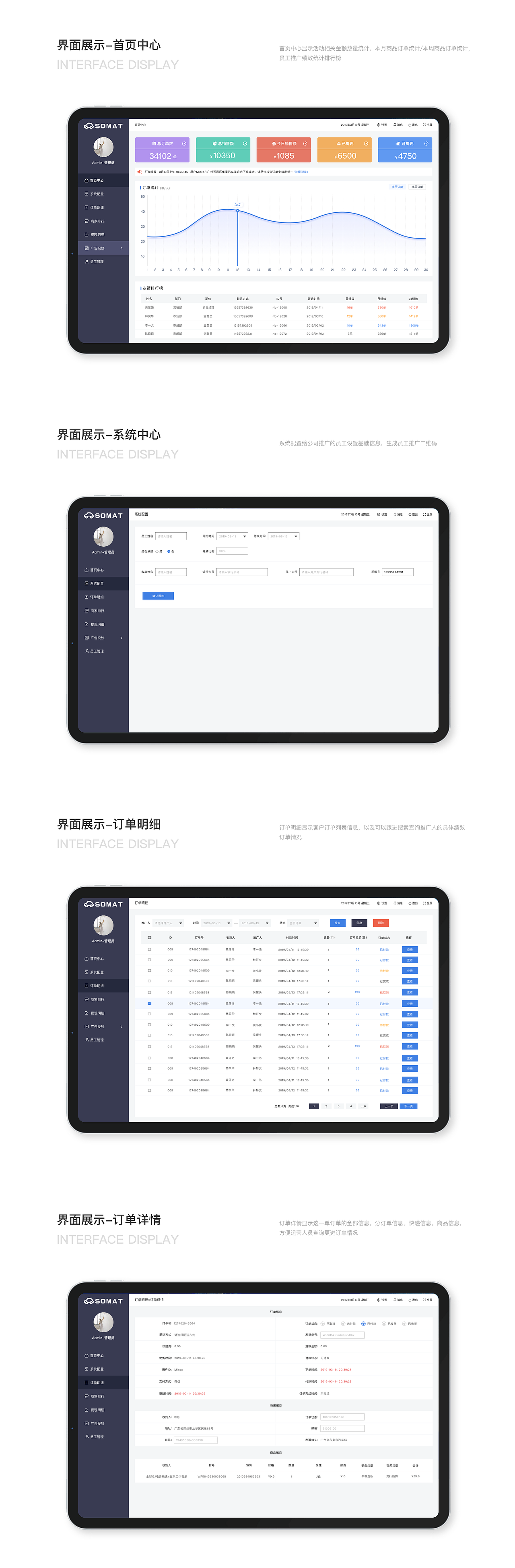 商家管理UI设计