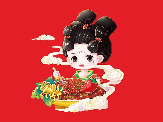 菊花酱包装插画