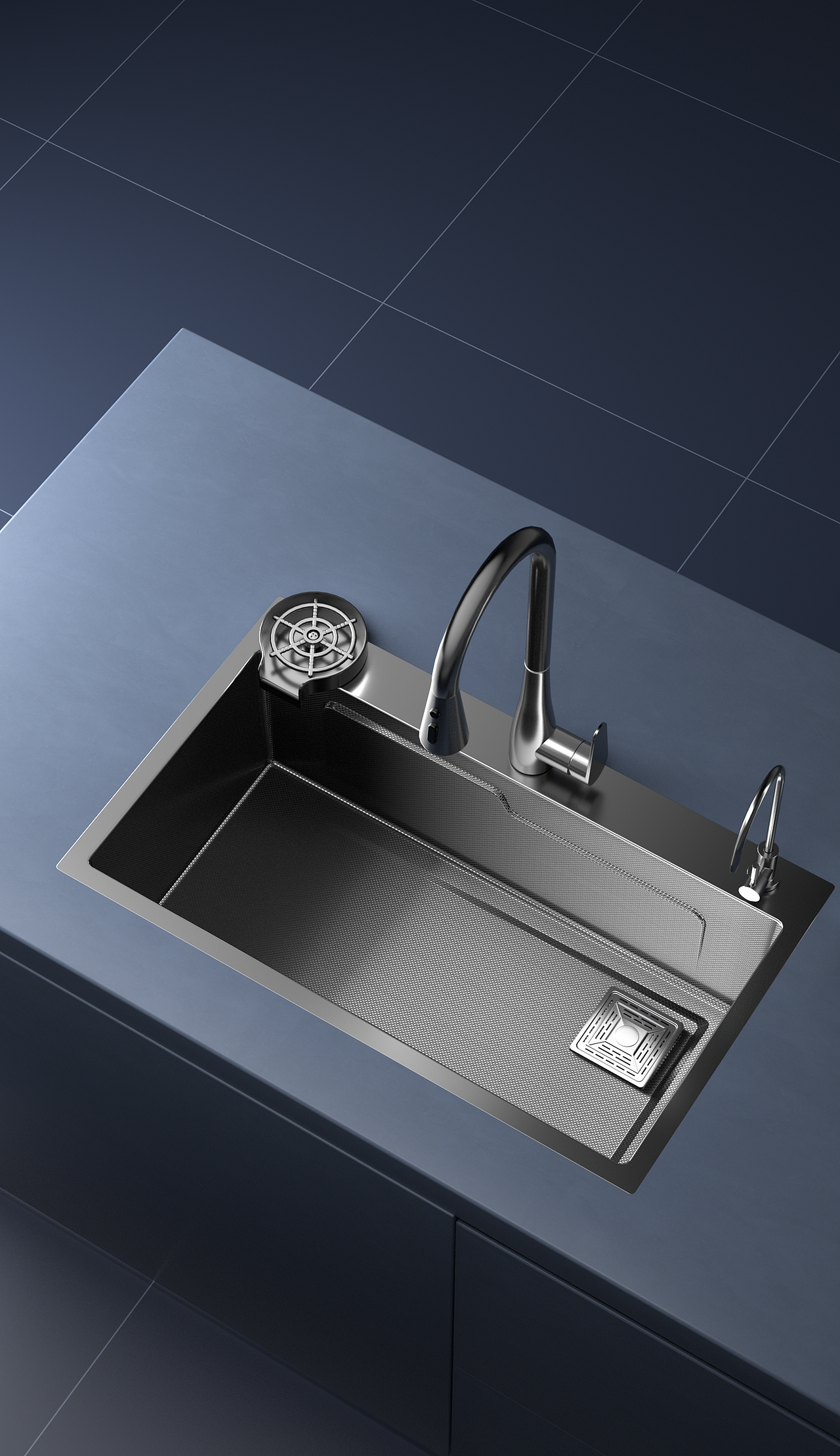 帅康水槽详情页设计（含全套渲染）