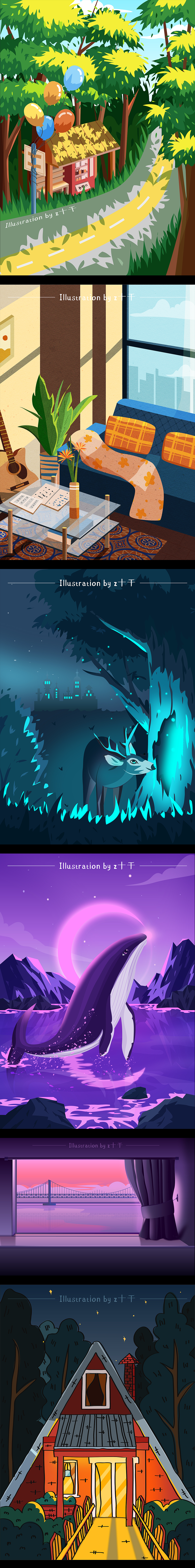 2022年插画总结（图ZMzI3MDc0MTky） - 商业插画 - 站酷设计师z十千原创素材 - 站酷ZCOOL