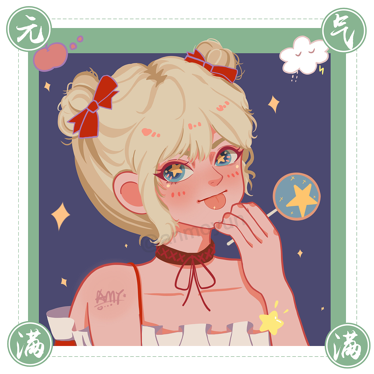 简单手绘 卡通人物 - 鸭风头像打卡（图ZMjk5ODgzNDA4） - 创作习作 - 站酷设计师安莫云原创素材 - 站酷ZCOOL