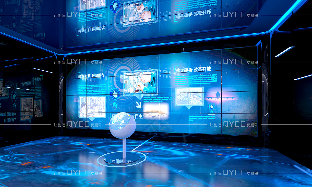 智慧城市规划馆（图ZMzU5OTU4NDQ4） - 展陈设计 - 站酷设计师展厅设计展馆设计原创素材 - 站酷ZCOOL
