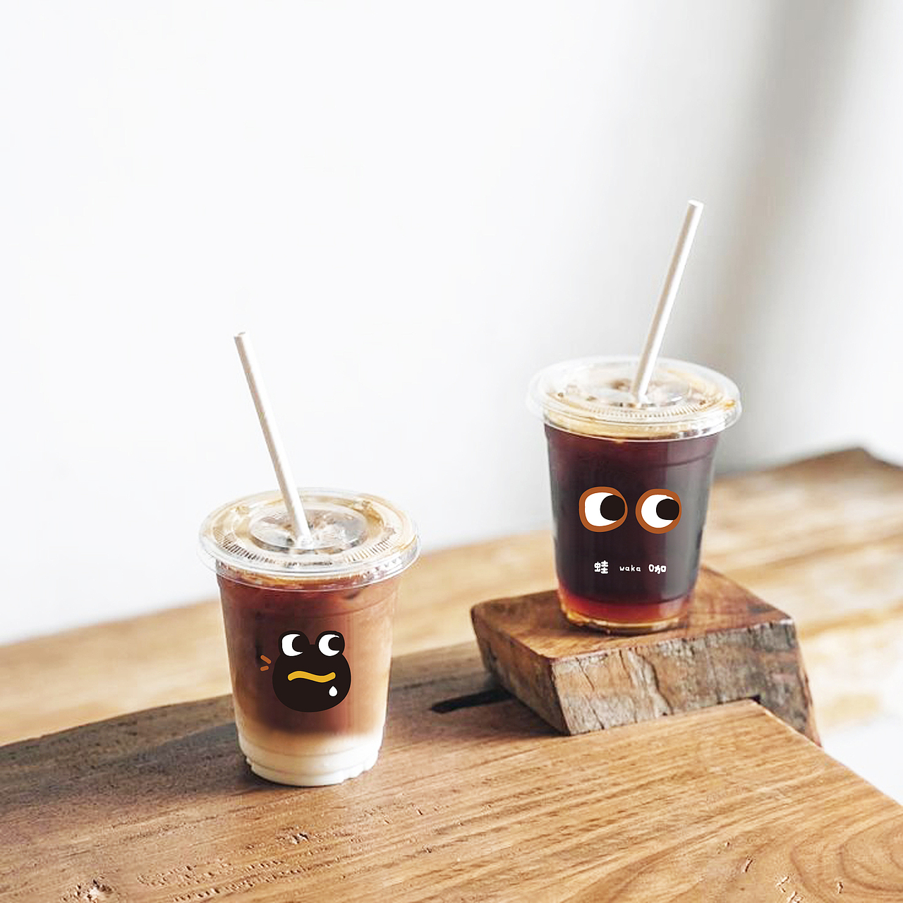 茶啡LOGO设计 手绘｜萌趣｜卡通｜氛围（图ZMzU1NDEzMTI0） - Logo - 站酷设计师林里有鹿原创素材 - 站酷ZCOOL