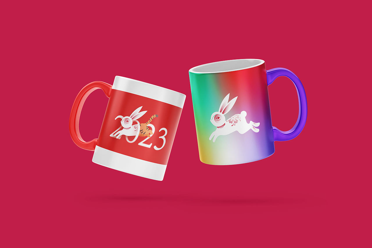 平面设计｜2023年兔年大吉，老虎退场迎接福兔（图ZMzI3MjExNzA0） - 海报 - 站酷设计师产自地球的火星人原创素材 - 站酷ZCOOL