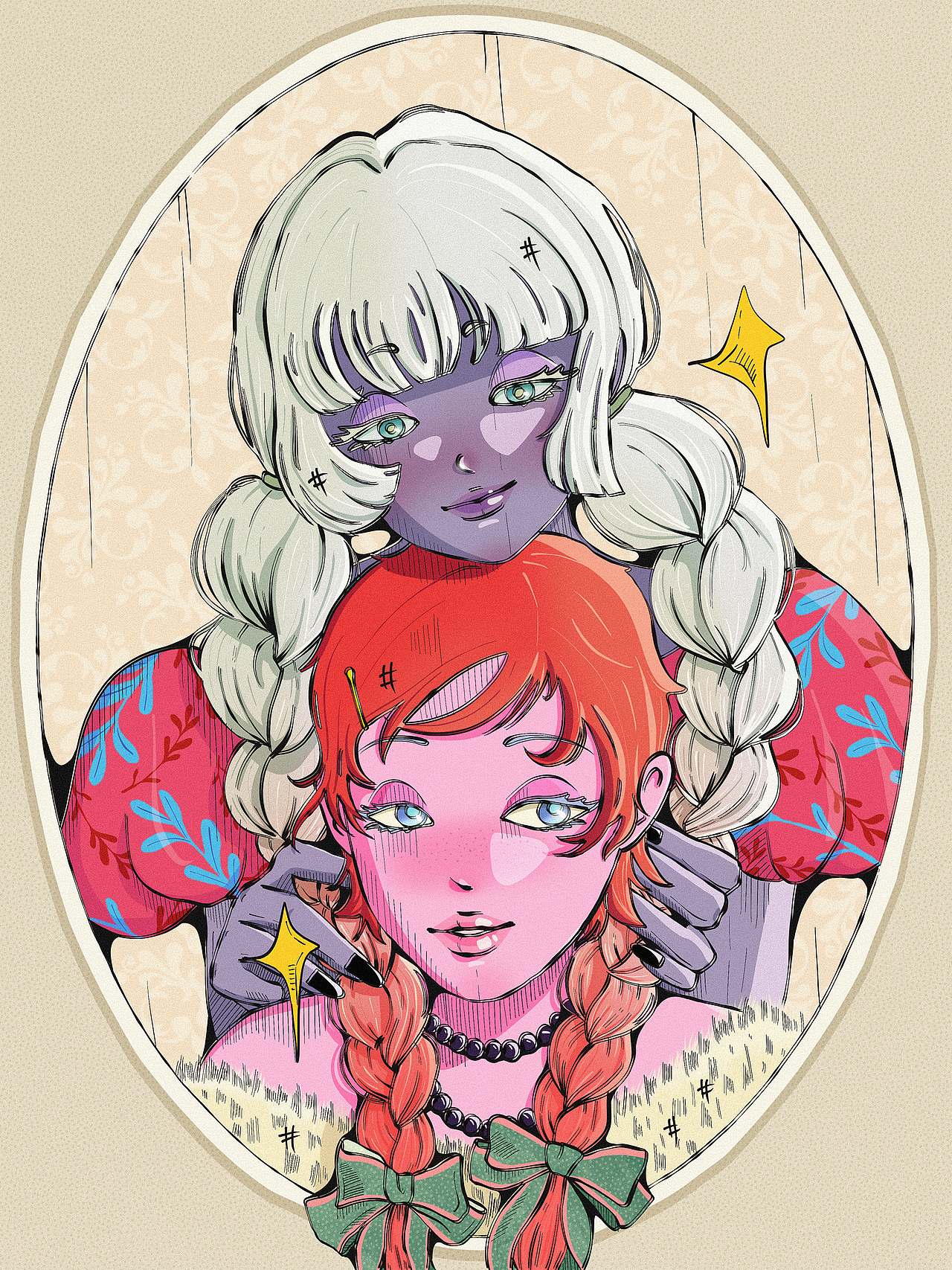 原创插画《友谊》