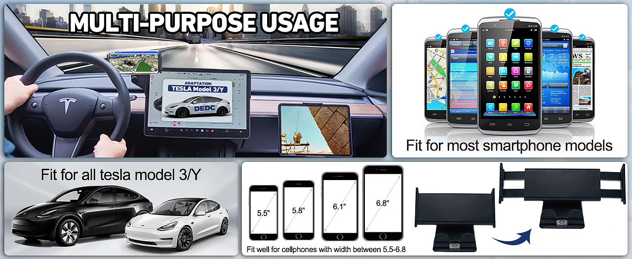 车载手机储物支架+手套箱支架+座椅背夹+平板支架