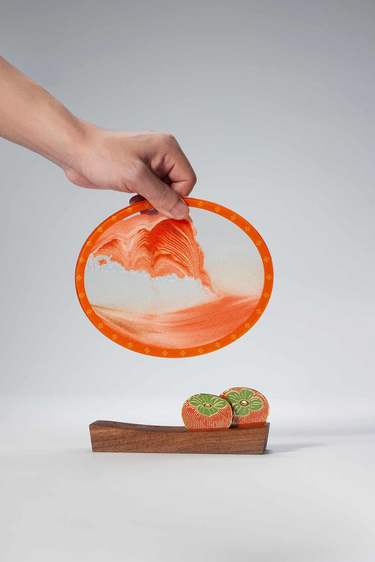 马鹿《柿柿如意》流沙画（图ZMzYwNDAwMzY0） - 生活用品 - 站酷设计师马鹿设计原创素材 - 站酷ZCOOL