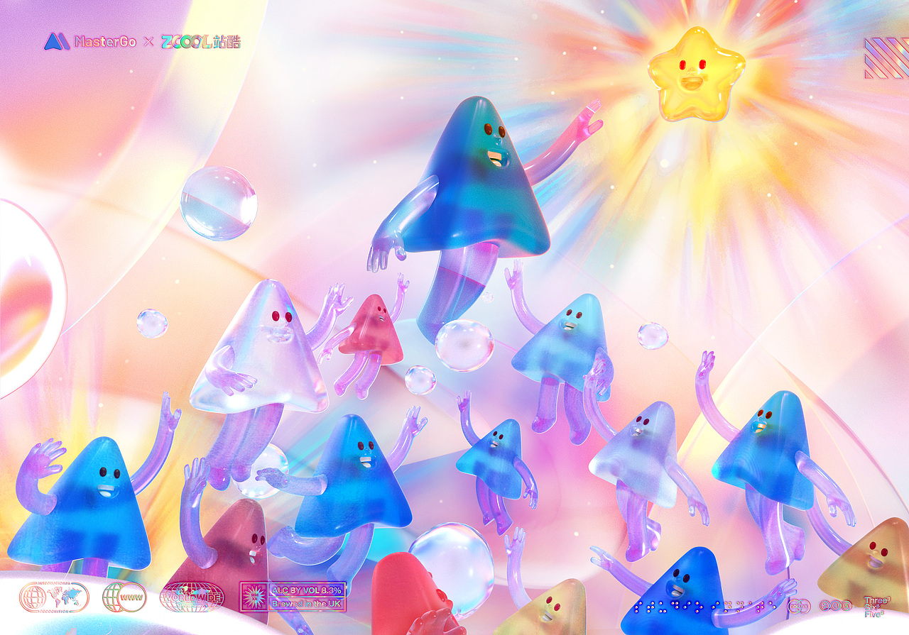 MasterGo IP形象设计 |M·星计划（图ZMzA1NTQ3NjI0） - IP形象 - 站酷设计师小团长安铺子原创素材 - 站酷ZCOOL