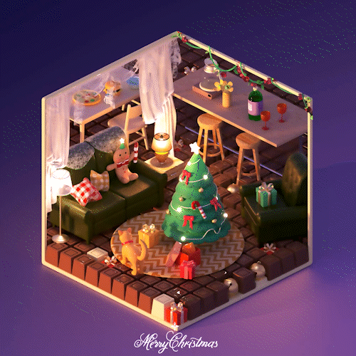 原创 | 圣诞风卡通三维小房子（图ZMzE5Mjc4OTY0） - 产品 - 站酷设计师椰子鱼鱼原创素材 - 站酷ZCOOL