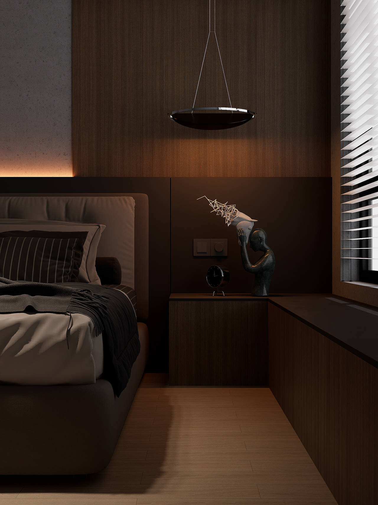 室内案例，卧室设计，极简空间美学