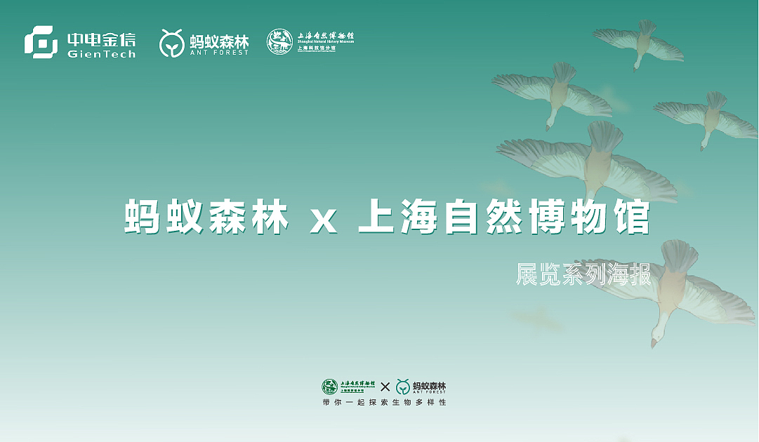 【蚂蚁森林】蚂蚁森林×上海自然博物馆联合生态海报