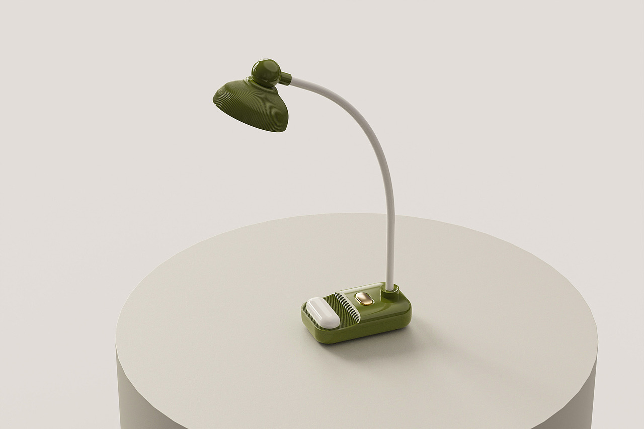 复古小台灯|Retro Table Lamp（图ZMzM0OTU3Mzcy） - 电子产品 - 站酷设计师DSHMhua原创素材 - 站酷ZCOOL
