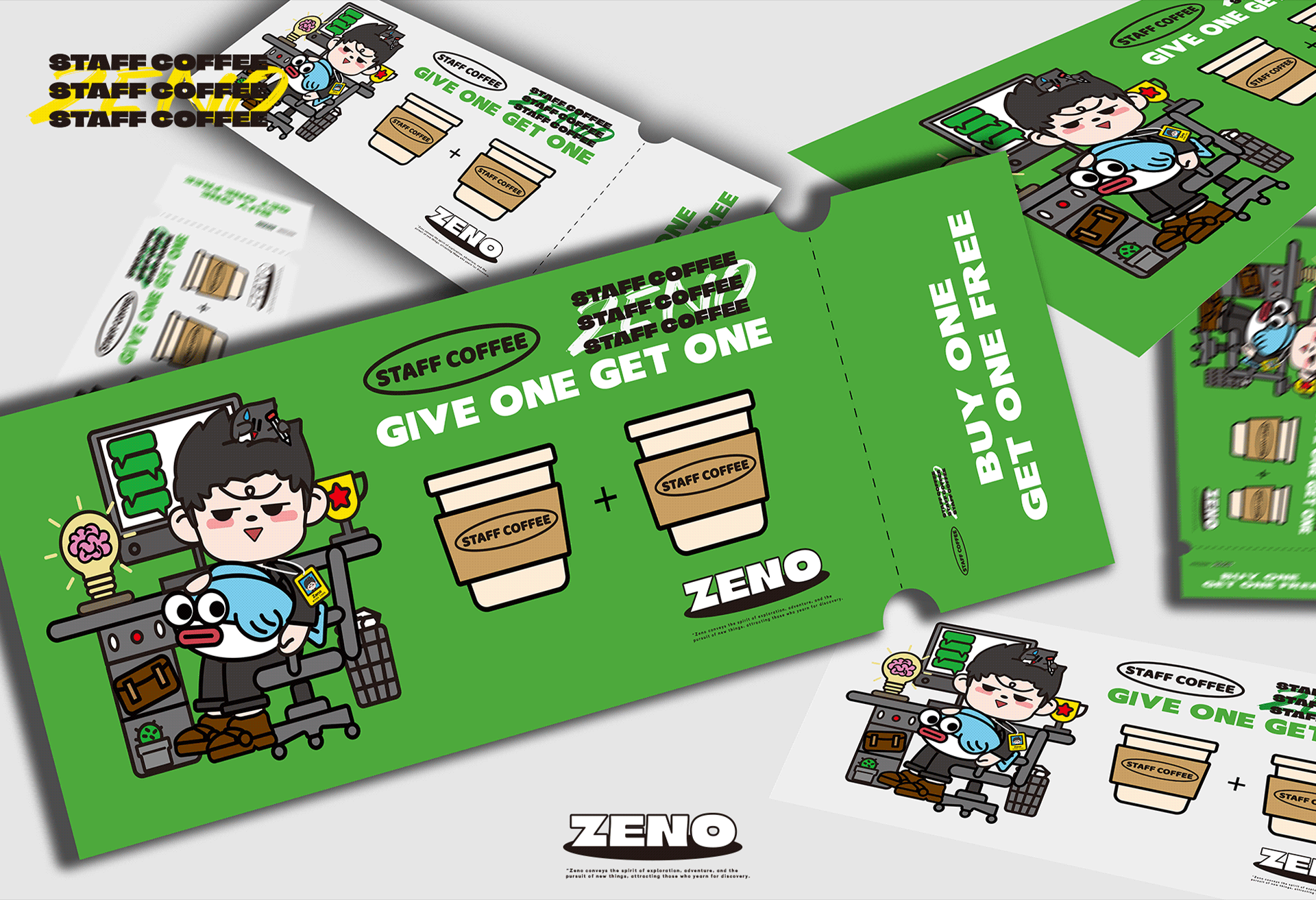 zeno大头仔 | 品牌ip全案设计 | 咖啡行业