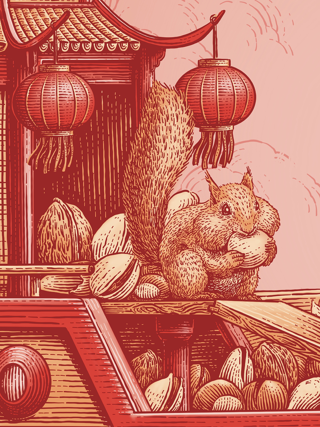 三只松鼠X喜鹊战略包装X花椒的alex |坚果礼（图ZMzM1MDc2NzY0） - 商业插画 - 站酷设计师花椒的Alex原创素材 - 站酷ZCOOL