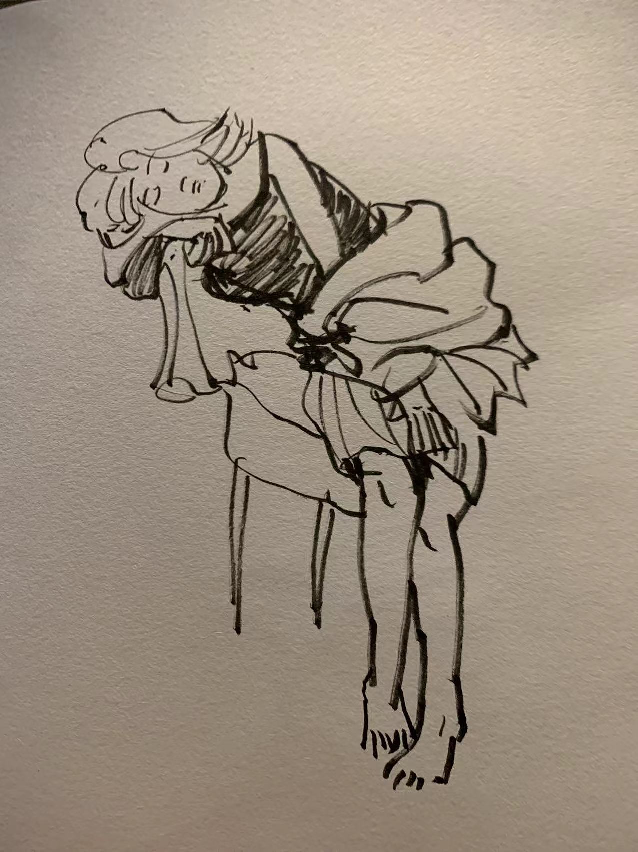 速写打卡（图ZMzE1Mjk5MDY0） - 字体/字形 - 站酷设计师黑色瓶子原创素材 - 站酷ZCOOL