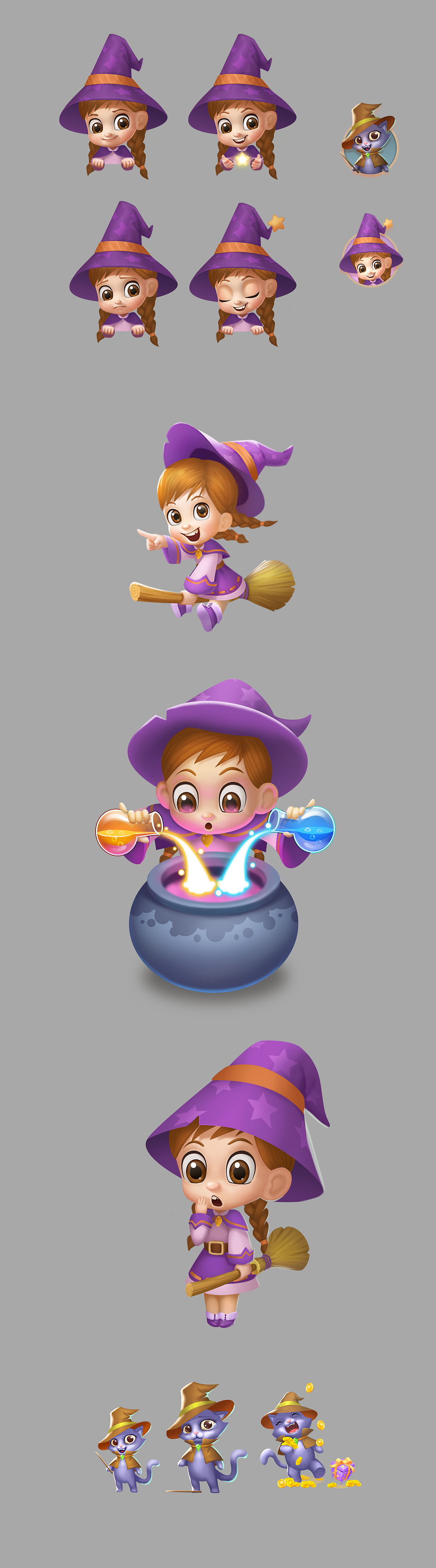 魔女连连消（图ZMzA0MDQ0NTg0） - 游戏UI - 站酷设计师培风原创素材 - 站酷ZCOOL