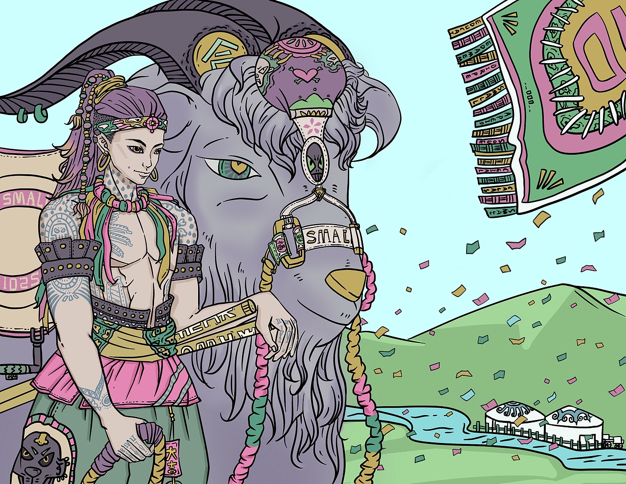 人物插画（图ZMzQxOTg2Mzgw） - 商业插画 - 站酷设计师smalllllllll原创素材 - 站酷ZCOOL