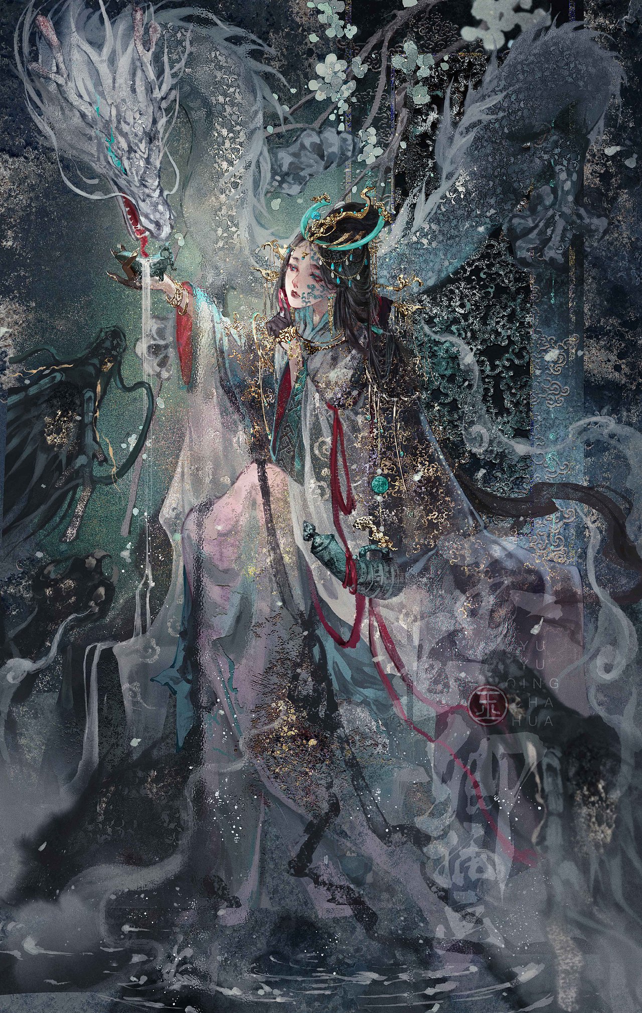 国宝拟人之春秋云纹铜禁（图ZMzQ0MzA3MzE2） - 艺术插画 - 站酷设计师画画的玉玉卿原创素材 - 站酷ZCOOL