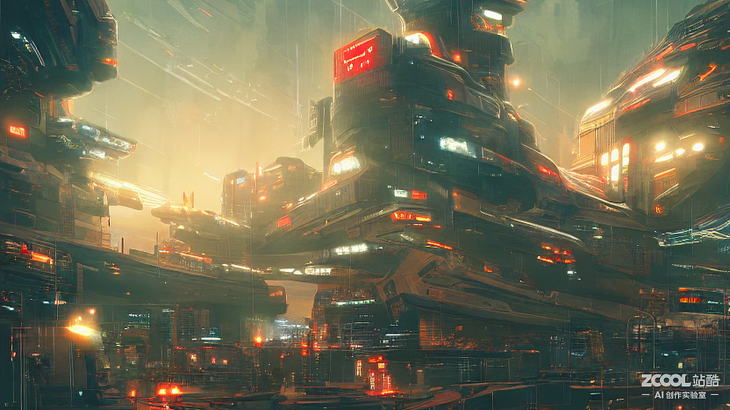 #AI创作实验室#赛博朋克插画合集(小东西还挺有意思)