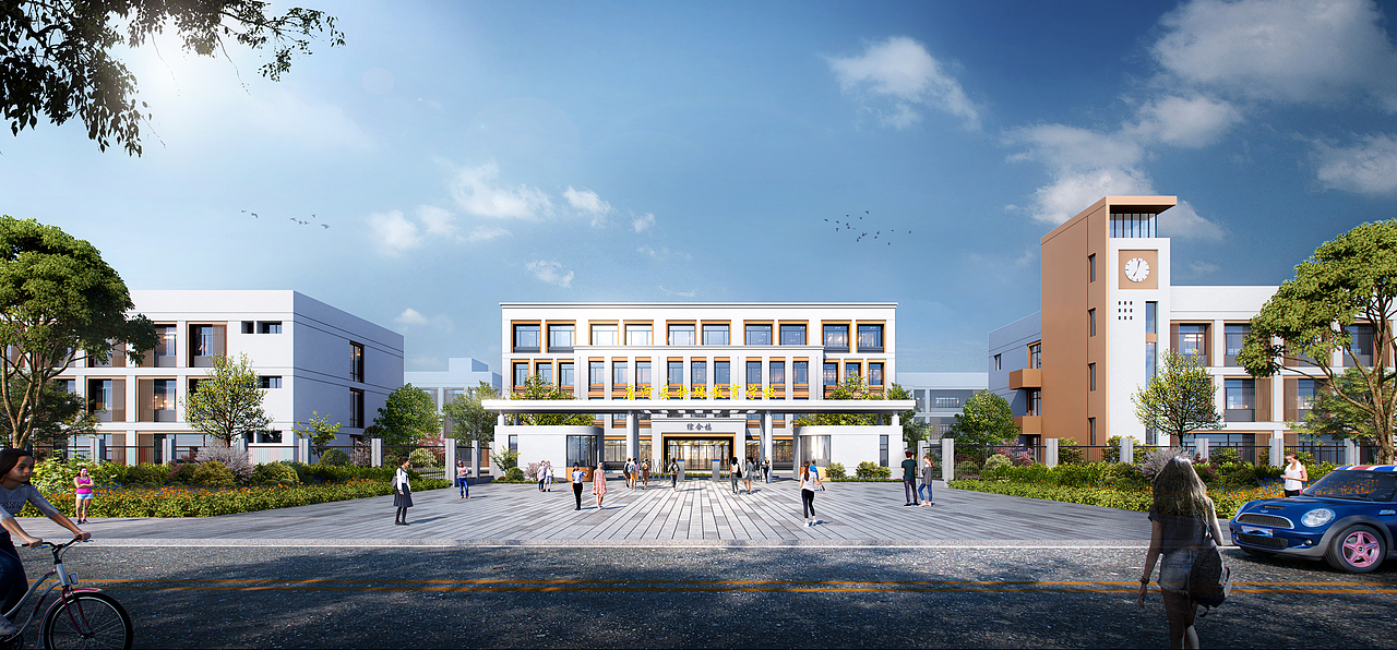 建筑室外效果图（图ZMzY2NDA2MTQ4） - 建筑/空间 - 站酷设计师ASK_GZ原创素材 - 站酷ZCOOL