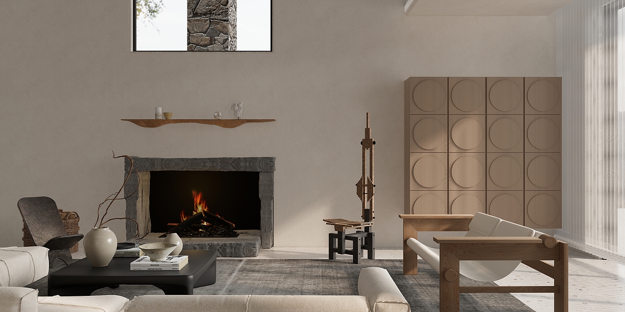 【微视设计&设计管家】1200/长沙/自建别墅/诧寂风（图ZMzQyNDg5ODUy） - 家装设计 - 站酷设计师微视设计管家原创素材 - 站酷ZCOOL