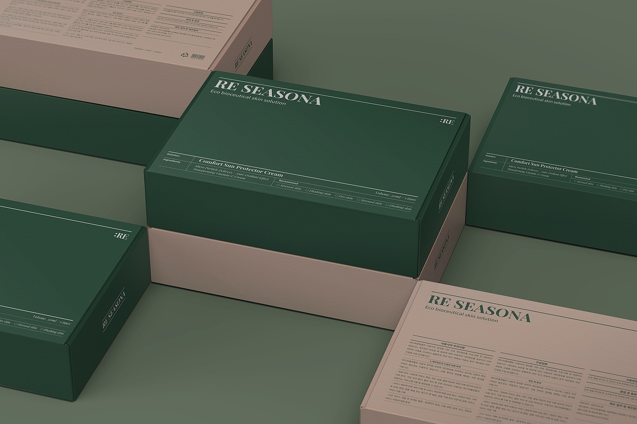 矩形正方形纸盒样机