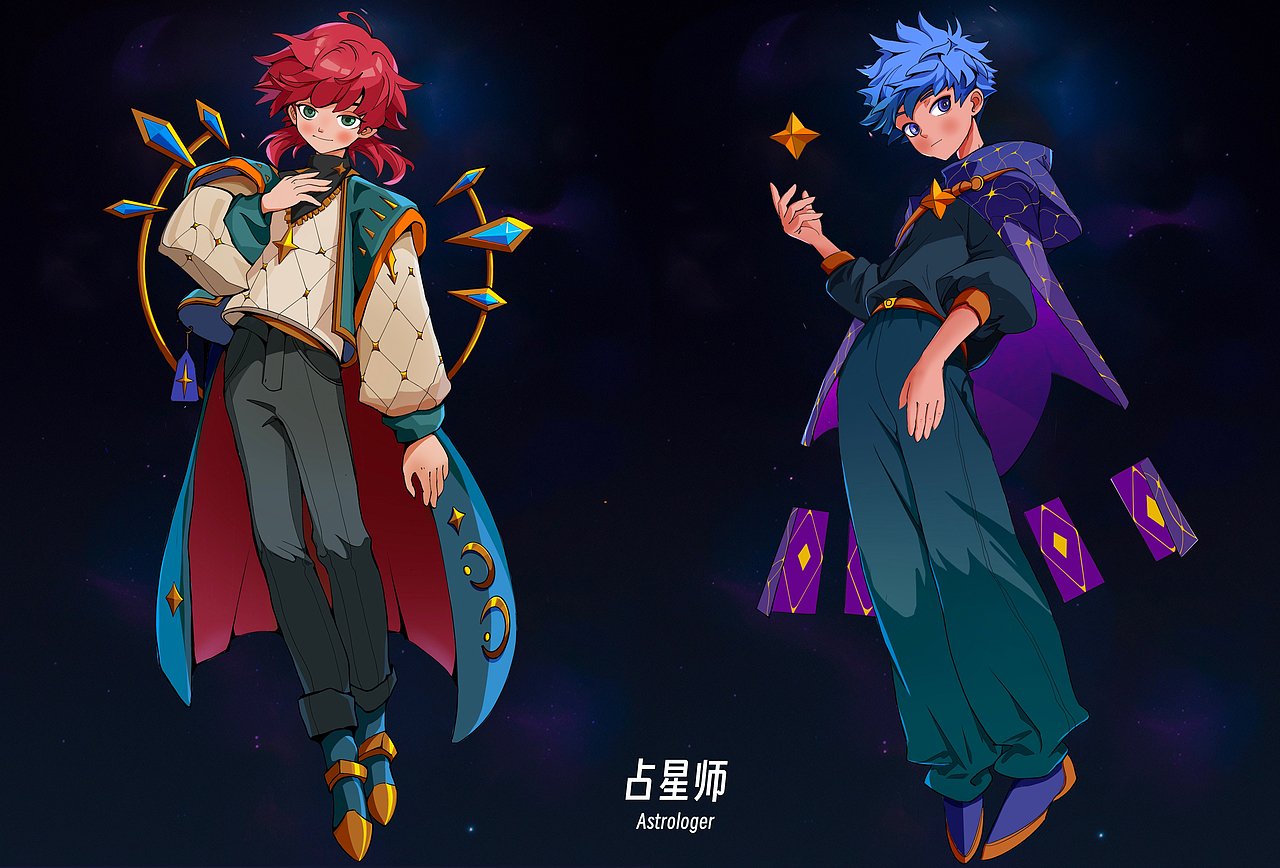 占星师人物插画（图ZMzY2NzYxNDAw） - 商业插画 - 站酷设计师云从原创素材 - 站酷ZCOOL