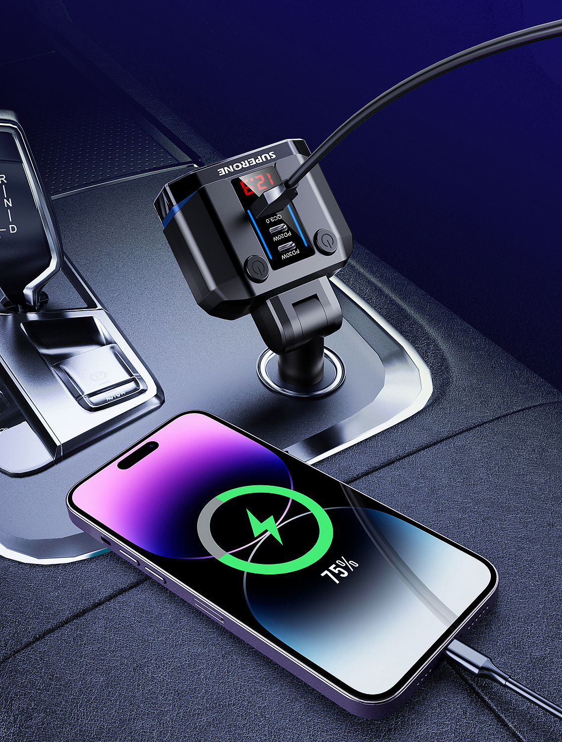 亚马逊 点烟器 建模渲染设计排版