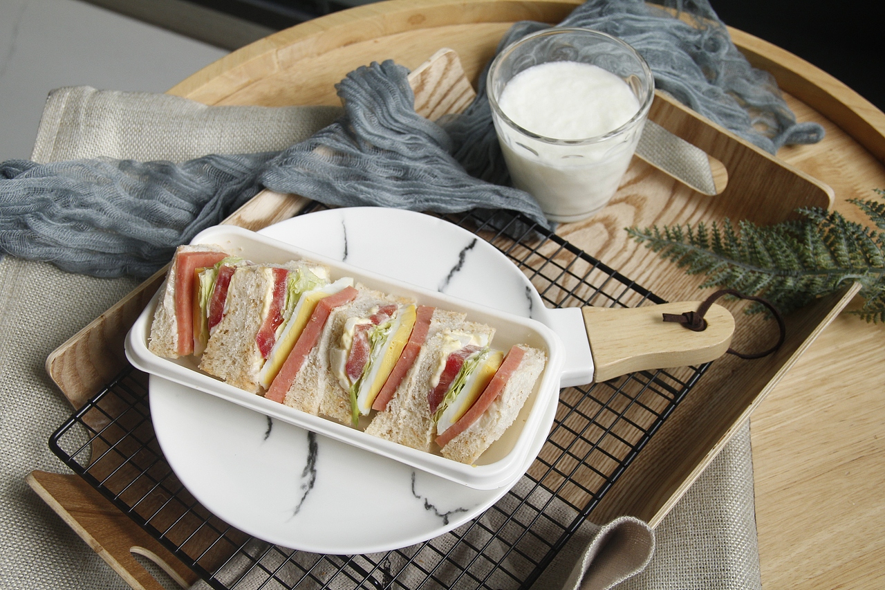 三明治套餐美食摄影