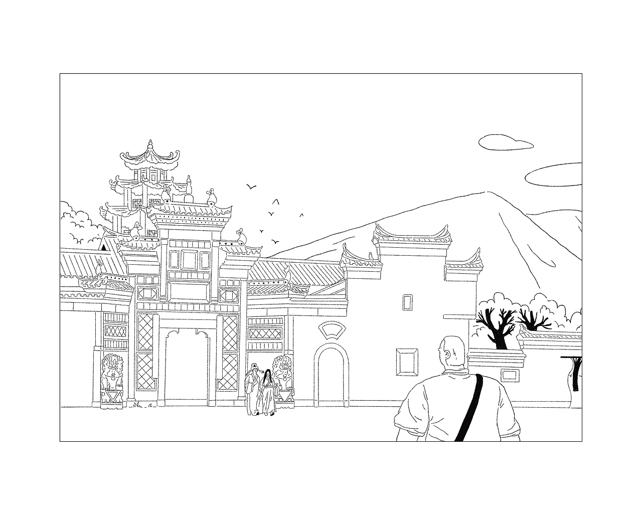 风景填色装饰画系列（图ZMzEyNjc4NjY0） - 商业插画 - 站酷设计师Tenkin原创素材 - 站酷ZCOOL