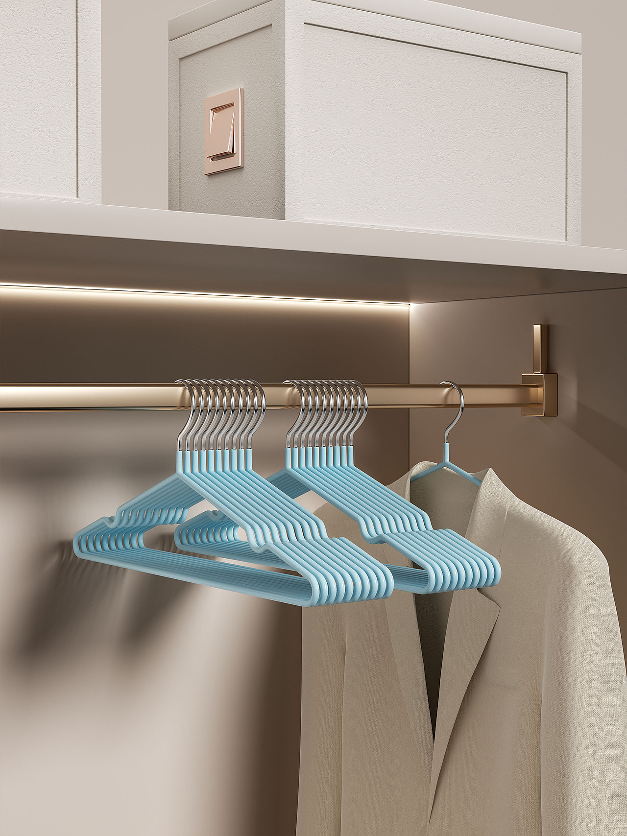 C4D产品建模渲染-晾衣架和挂钩（图ZMzY0MDI5Njk2） - 产品 - 站酷设计师Aidden原创素材 - 站酷ZCOOL