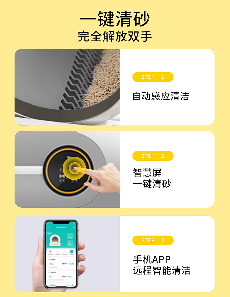 智能猫砂盆详情