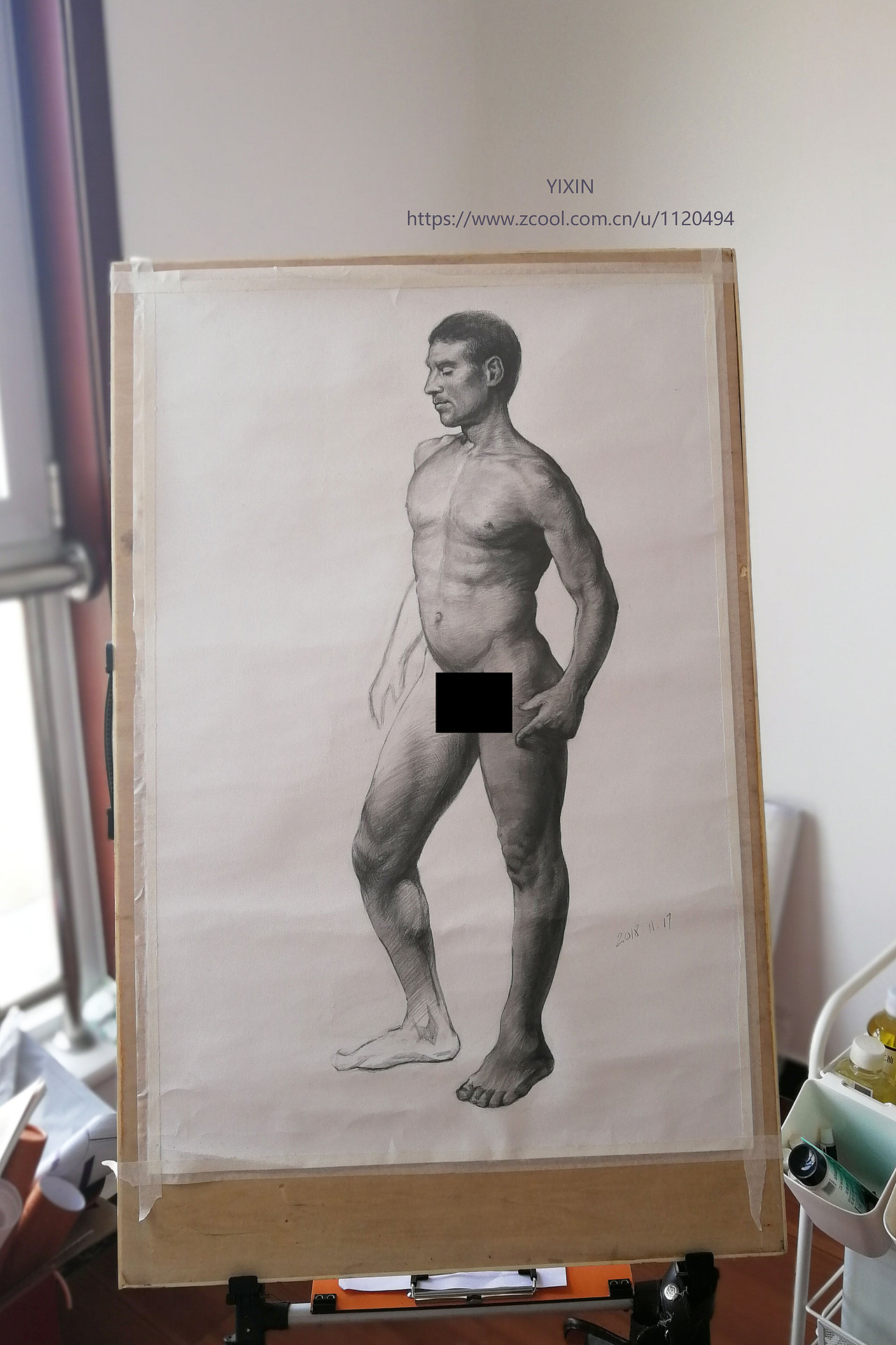 素描人體（圖ZMzI0NTE3MTYw） - 繪畫(huà) - 站酷設(shè)計(jì)師鑫畫(huà)道原創(chuàng)素材 - 站酷ZCOOL