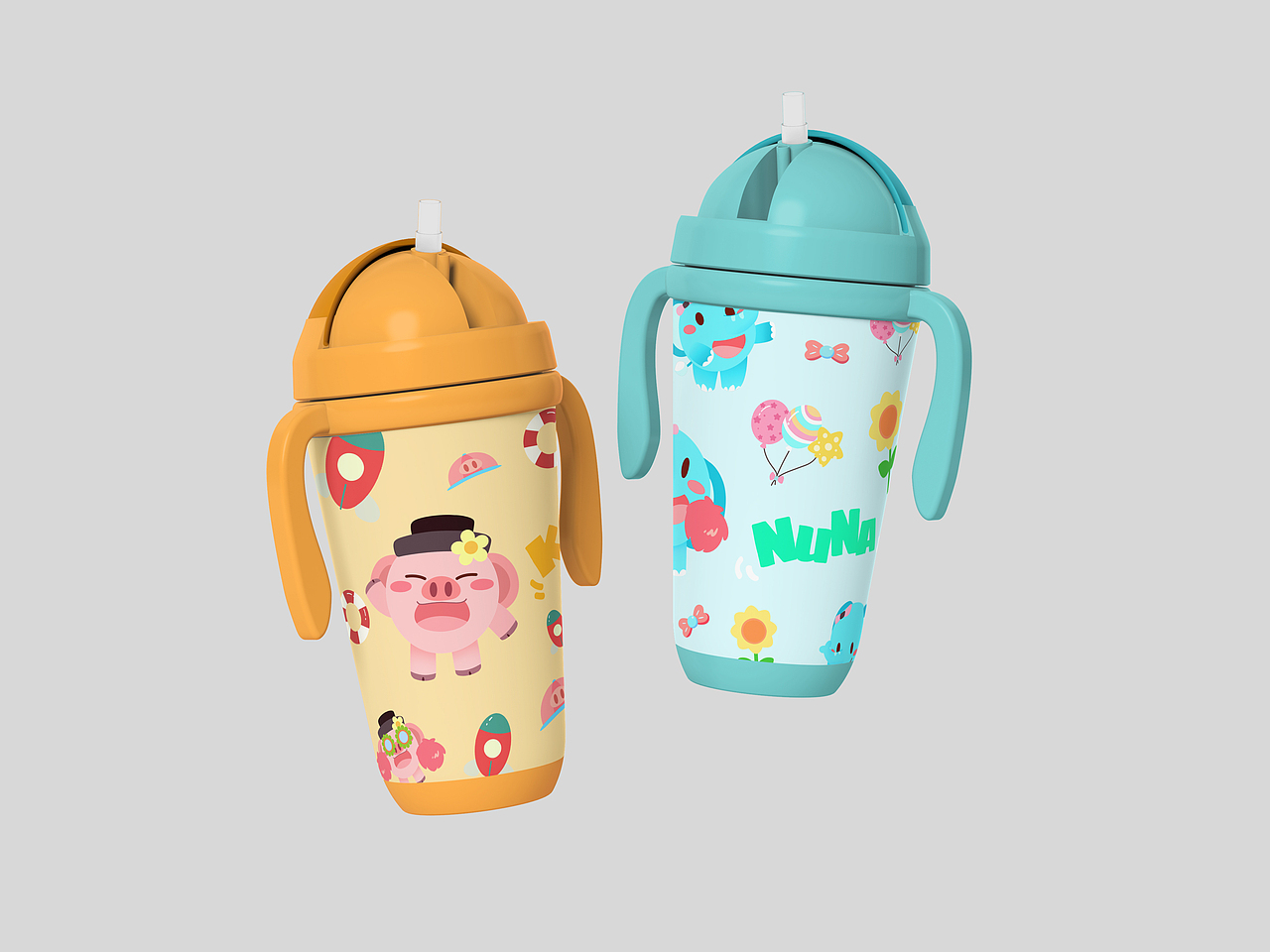 奇奇和努娜 IP产品效果图