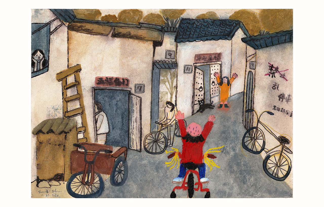 我冲进了妈妈的 童年里