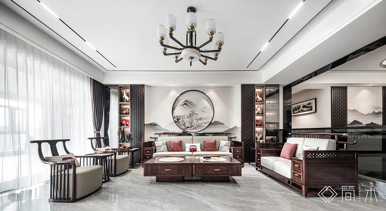 住宅空间摄影丨佛奥湾 - 新中式
