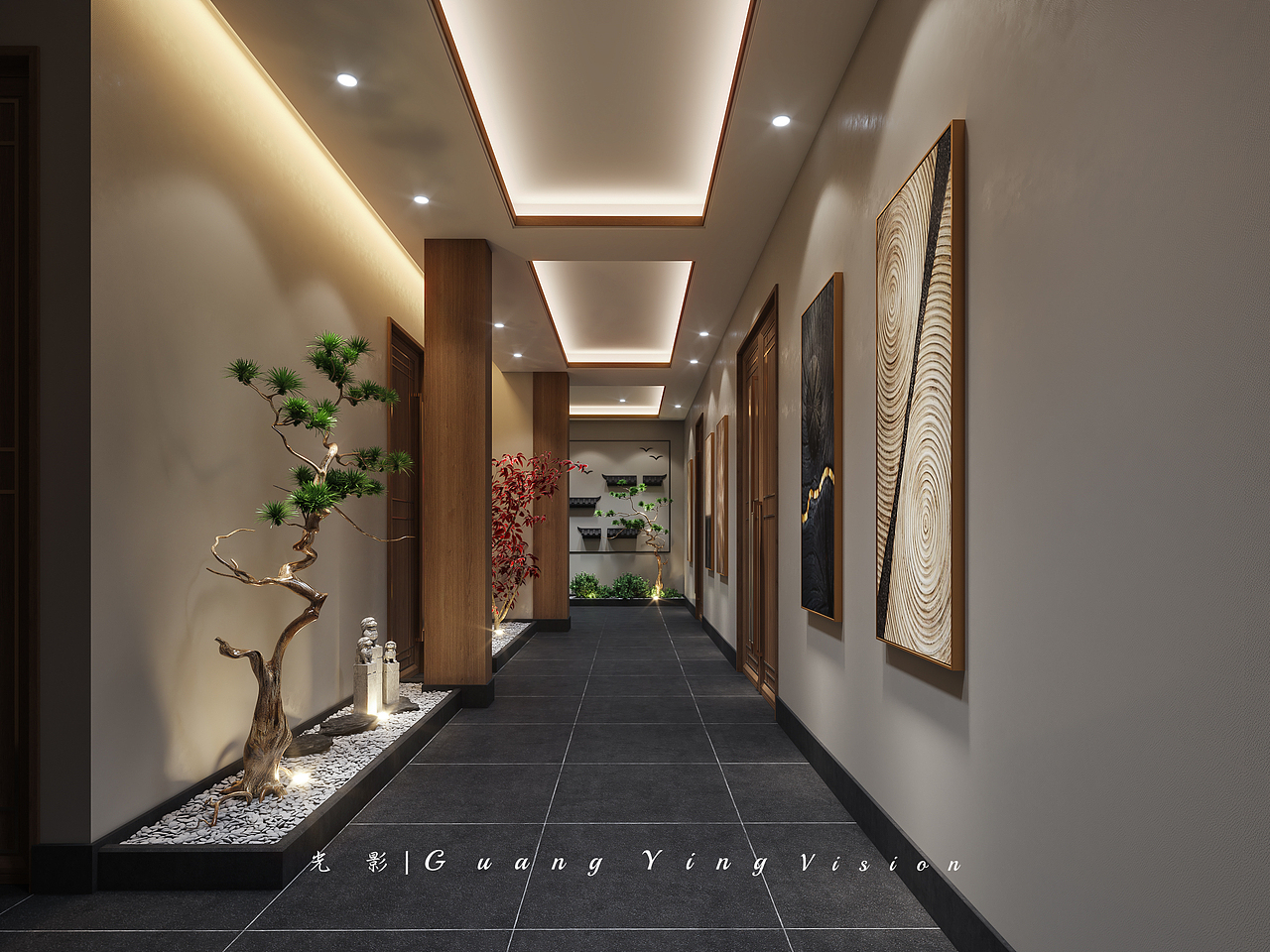 新中式餐饮会所（图ZMzUzOTg5NTI0） - 家装设计 - 站酷设计师做效果图的媛媛原创素材 - 站酷ZCOOL