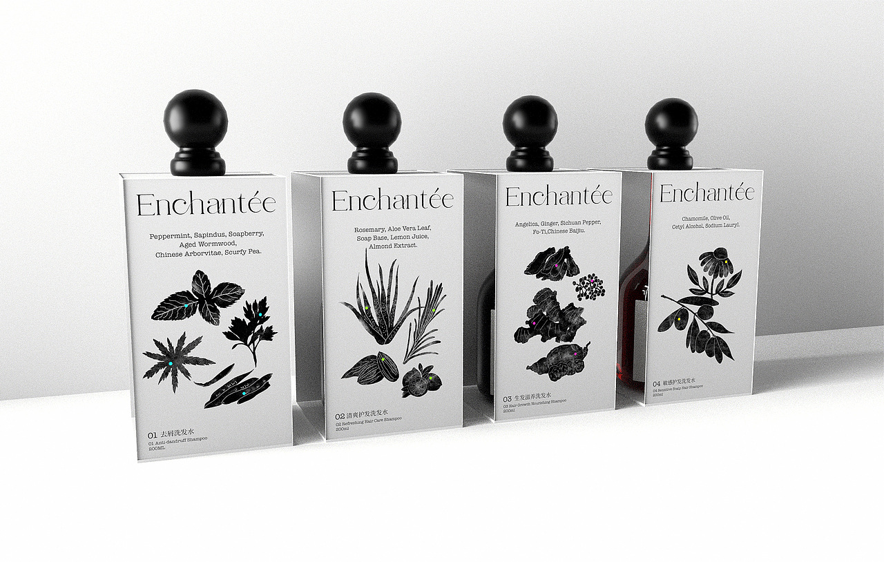 女性护发品牌设计|Enchantee