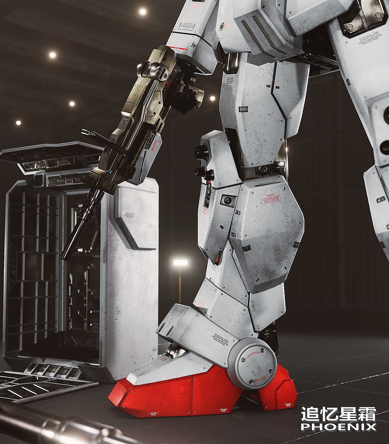 【blender建模渲染】RX-79G陆战型高达,08MS小队