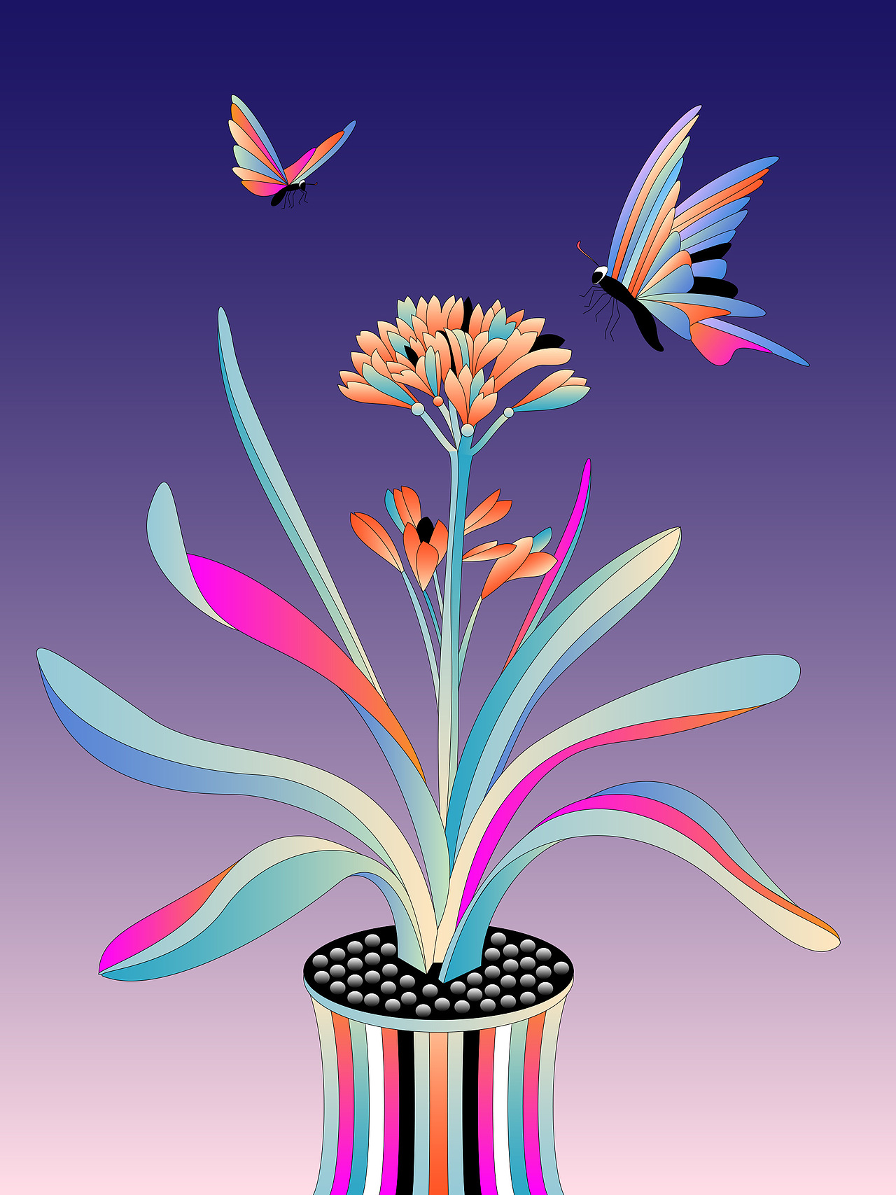 时尚创意插画未名花（图ZMzQwOTY0MzY0） - 艺术插画 - 站酷设计师德乾品牌设计原创素材 - 站酷ZCOOL