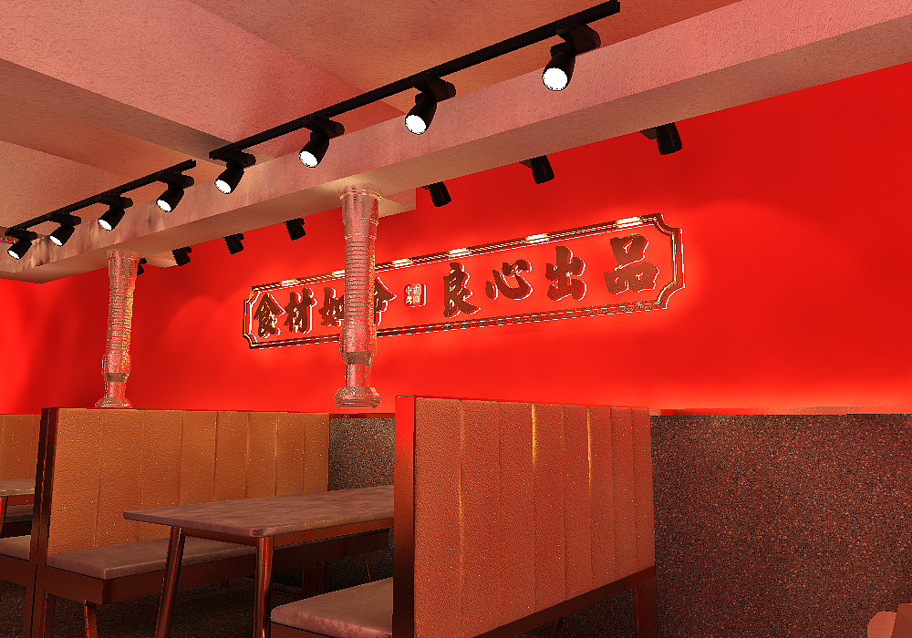烤肉店门头室内设计（图ZMzA3OTEyMjc2） - 酒店餐饮设计 - 站酷设计师鑫佰汇广告设计原创素材 - 站酷ZCOOL