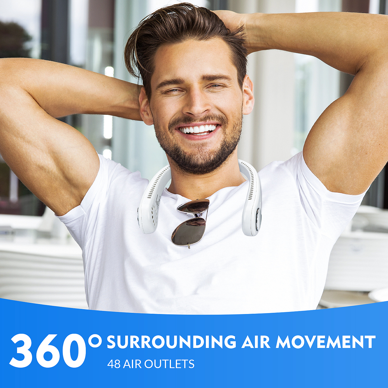 亚马逊主图A+设计案例分享—挂脖风扇